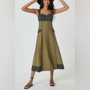 NWT Anthropologie Colorblock Midi Dress Size 22W Plus